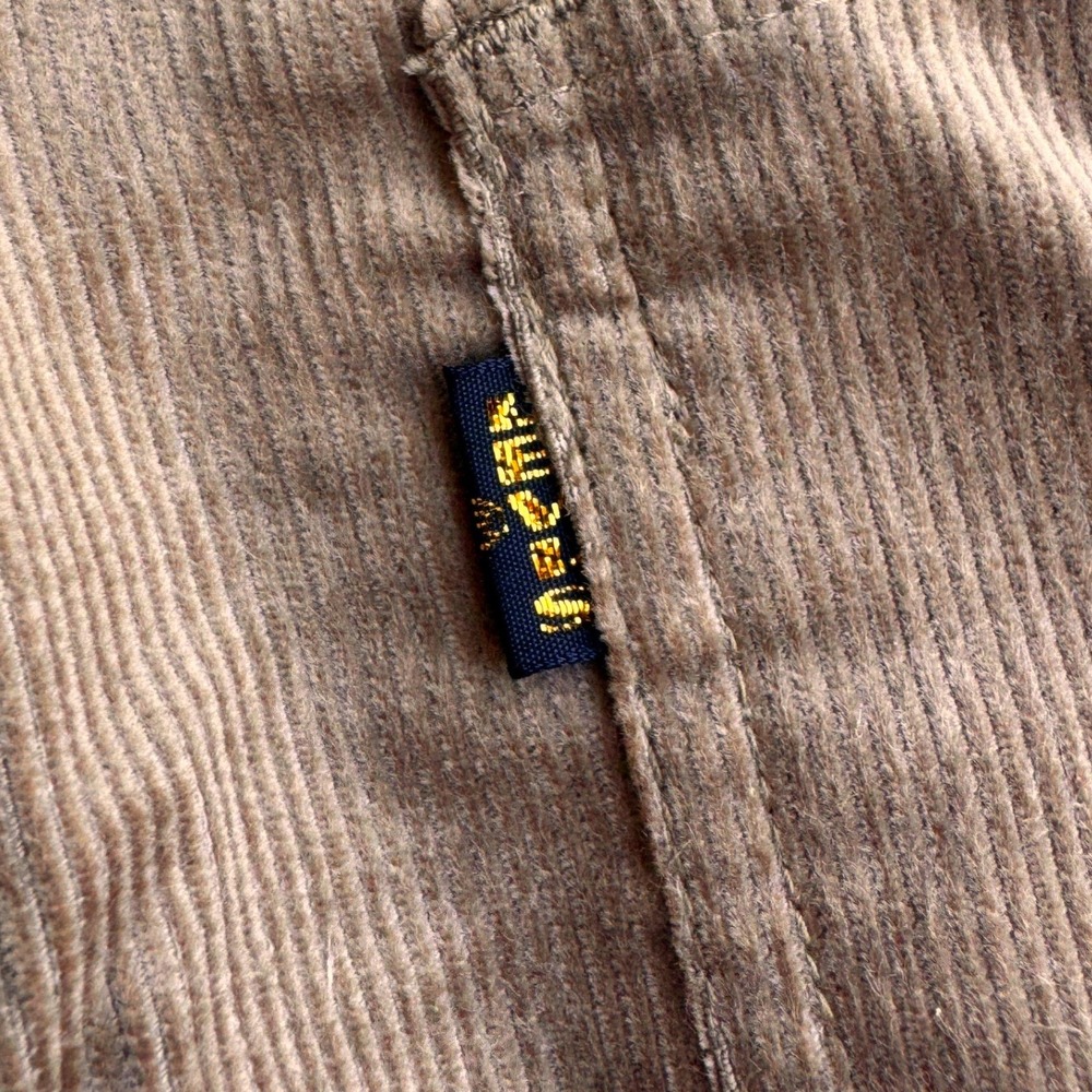 Levis Big E Jeans Vintage 70s Corduroy Pants Tan Beige 36x29 Straight Flare 546